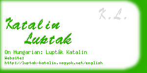 katalin luptak business card