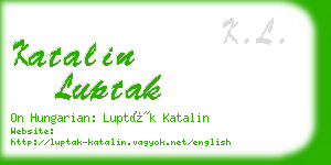 katalin luptak business card